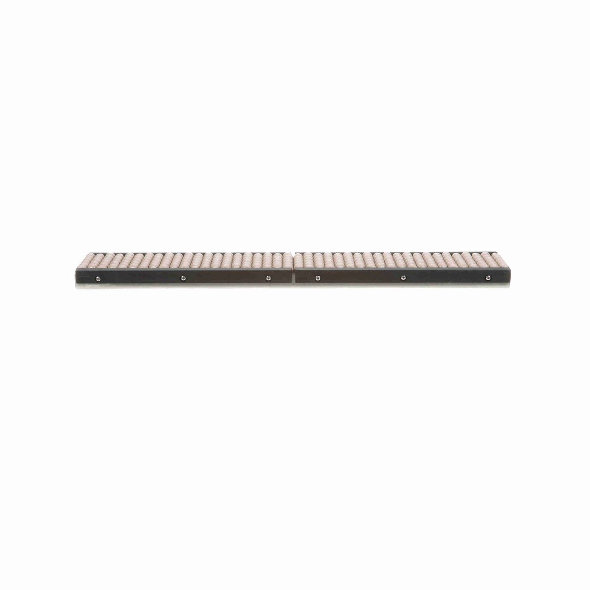 System Plast Beadwall: 1.4"W X 3.66"H X 24"L Beige Stainless Steel - VG-684-SS-3-02