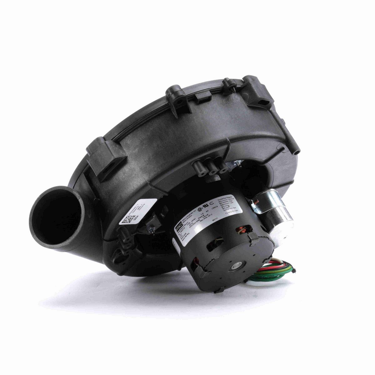 FASCO Round Outlet Permanent Split Capacitor OEM Replacement Draft Inducer Blower, 115 Volts, Flange: No - A209