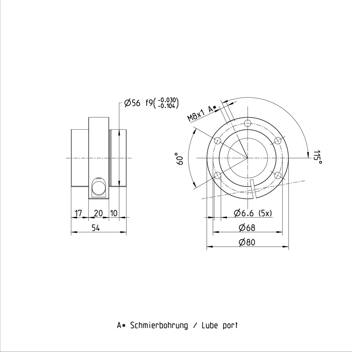 Одинарная гайка с регулируемым предварительным натягом Bosch Rexroth SEM-E-S 40X5LX3,5-5 [R155241004]