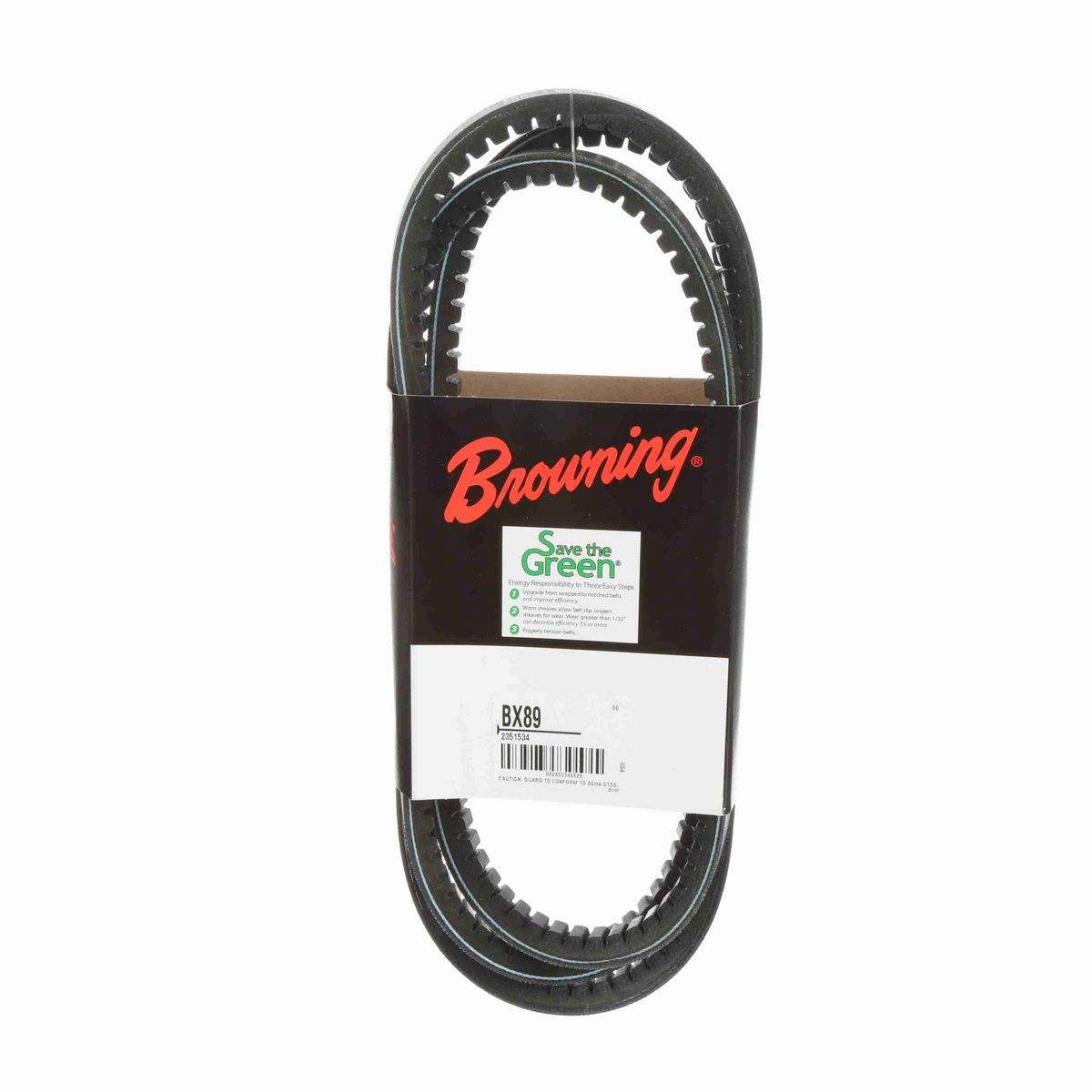 Browning EPDM Notched Belt 98% Efficient - BX89