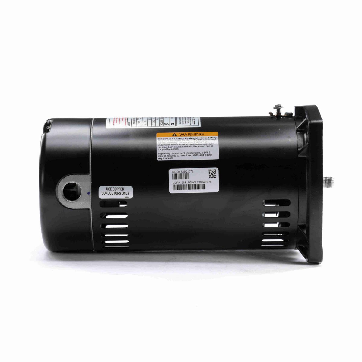 Century Pool Pump Motor, 3/4 HP, 1 Ph, 60 Hz, 230/115 V, 3600 RPM, 48Y Frame, ODP - USQ1072