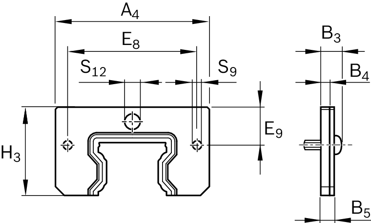 Уплотнение FKM для шариковых рельсовых систем Bosch Rexroth 45 (FKM) [R161942030]