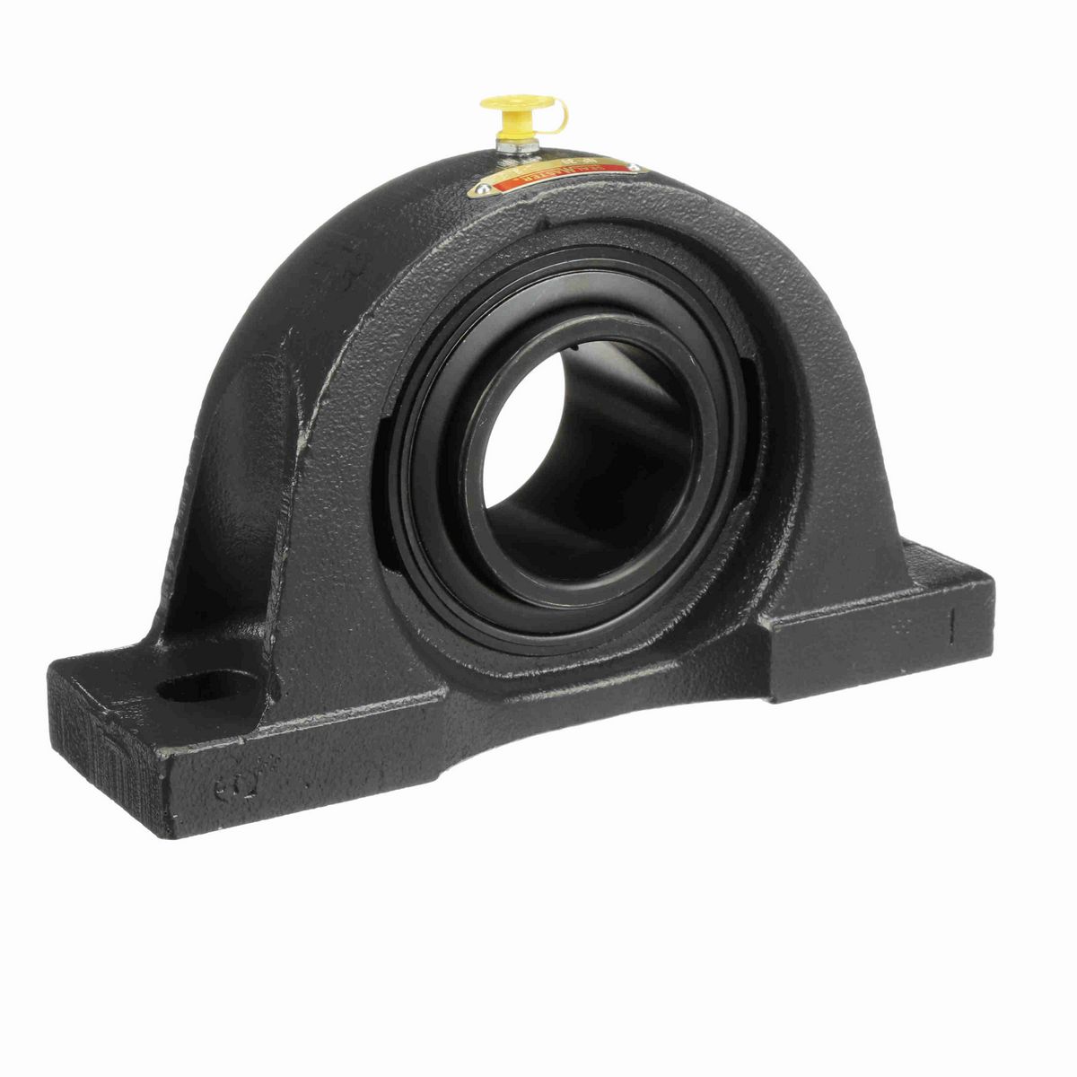 Sealmaster Mounted Cast Iron Two Bolt Pillow Block Ball Bearing - 52100 Bearing Steel, Black Oxided - Setscrew Lock - NP-38