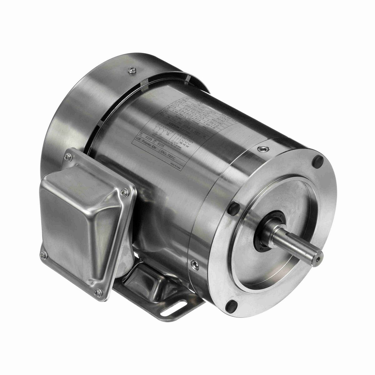 LEESON SST Duck™ General Purpose Motor, 0.75 HP, 3 Ph, 60 Hz, 208-230/460 V, 1800 RPM, 56C Frame, TEFC - 191950.00