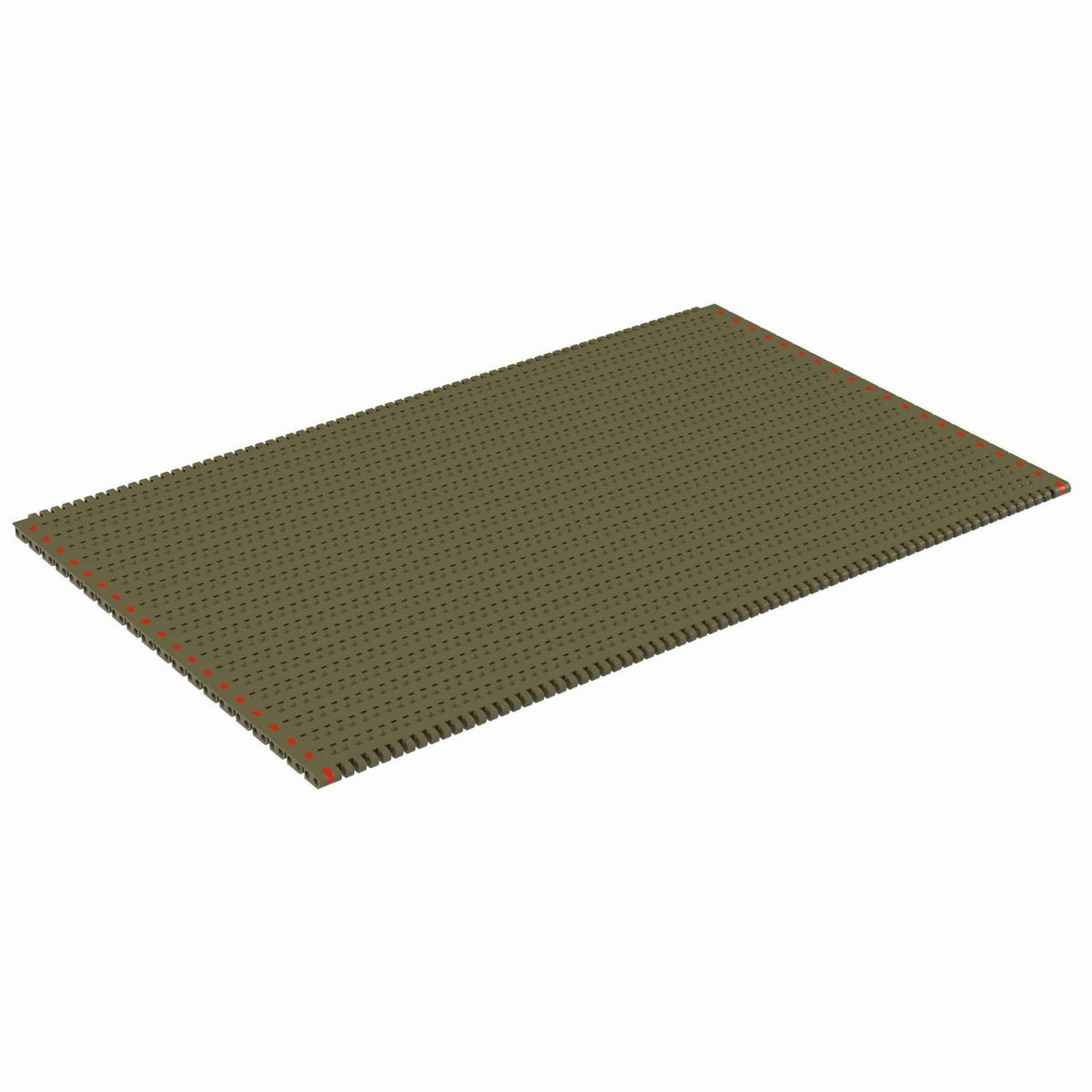 Rexnord 8505 Straight Running Flush Grid, Material: Khaki High Temperature, Width: 48in, Pitch: 0.75in - 10713509