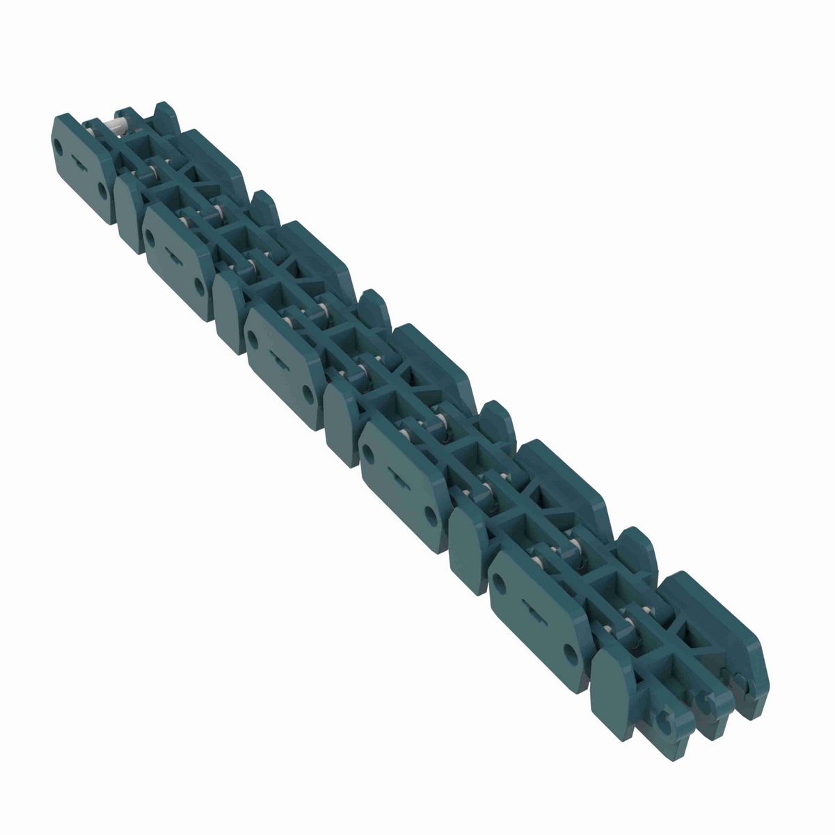 Rexnord 1000RRR Straight Running Raised Rib Rail Track, Material: Green Low Friction Acetal, Width: 28mm, Pitch: 1in - 871.00.03