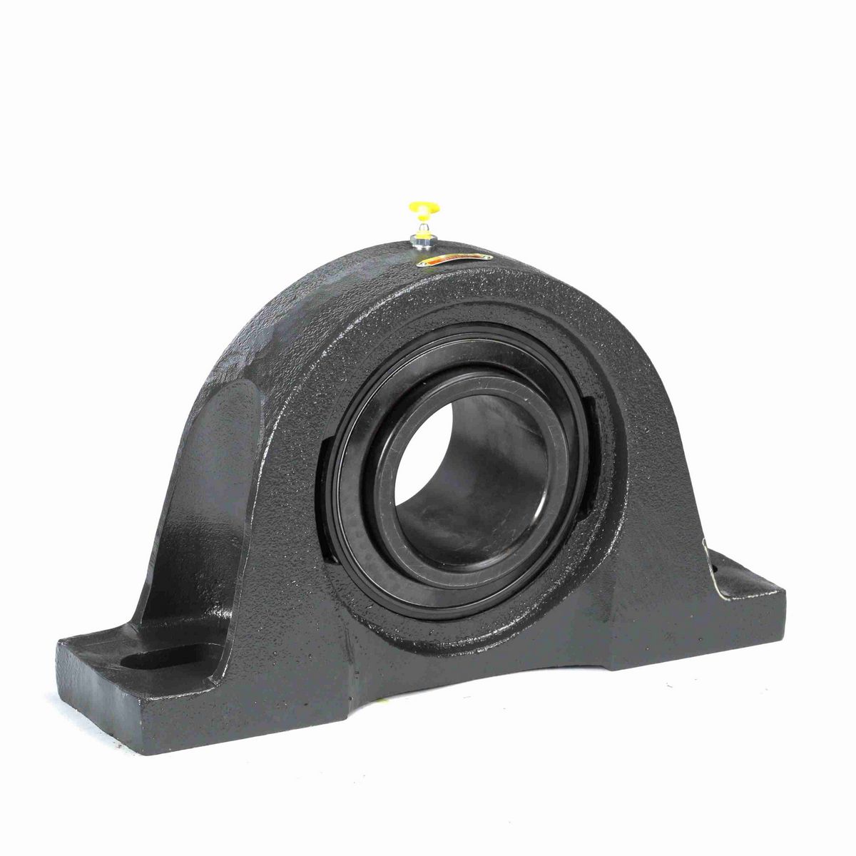 Sealmaster Mounted Cast Iron Two Bolt Pillow Block Ball Bearing - 52100 Bearing Steel, Black Oxided - Setscrew Lock - MP-64