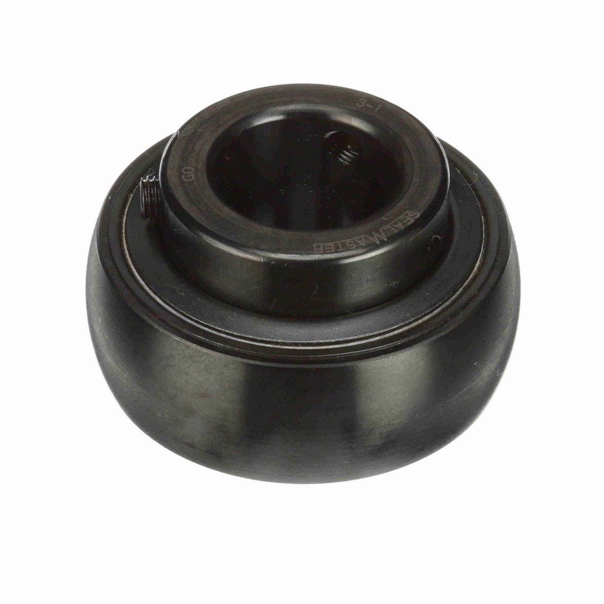 Sealmaster Mounted Insert Only Ball Bearing - 52100 Bearing Steel, Black Oxided - Setscrew Lock - 3-1