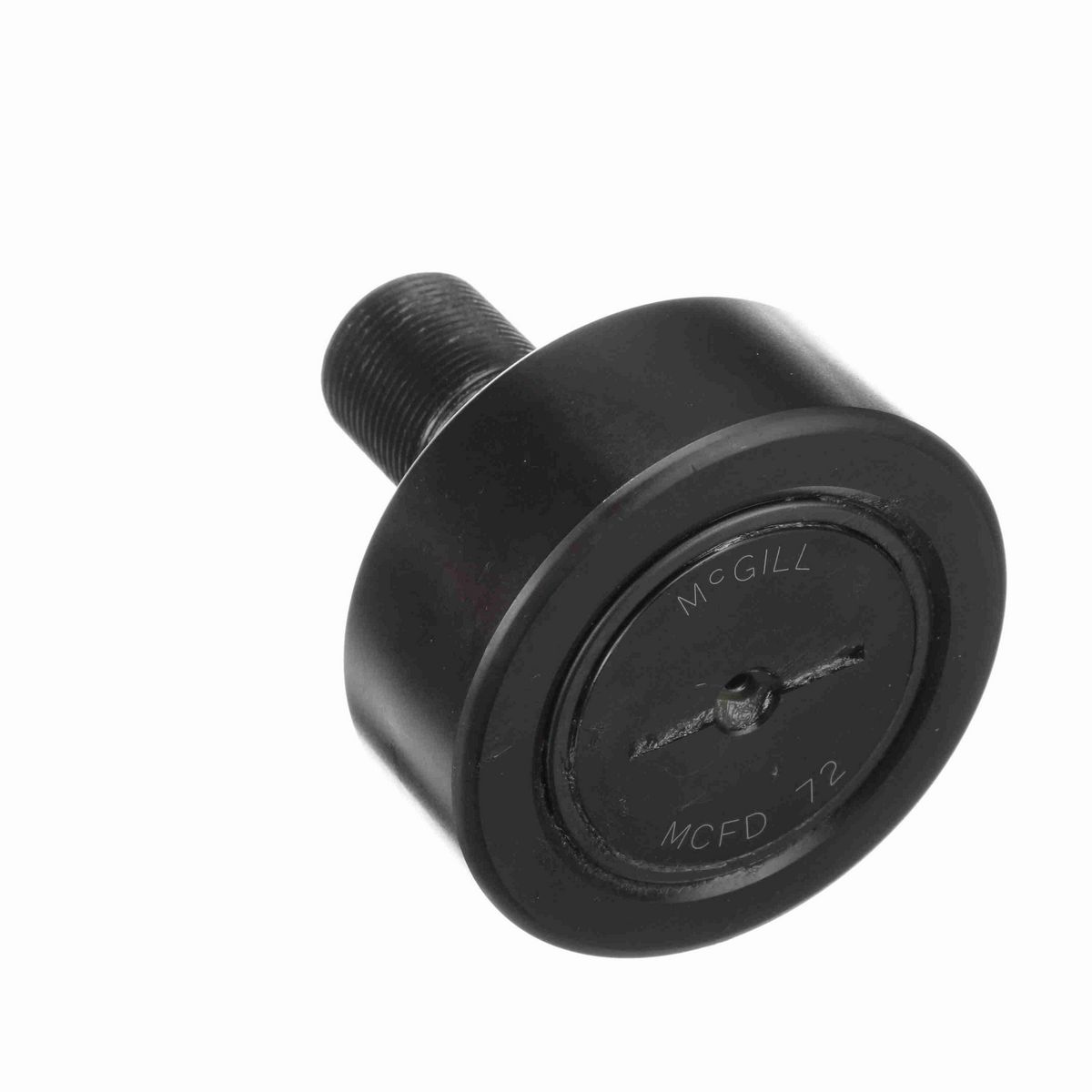 Опорный ролик с цапфой McGill CAMROL MCFD 72, бочкообразный, повышенной грузоподъемности, со щитком, со шлицем под отвёртку, метрический