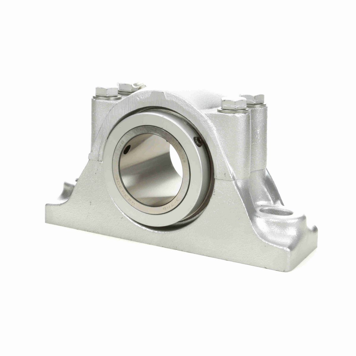 Sealmaster Mounted Flouropolymer Coated Cast Iron Two Bolt Pillow Block Tapered Roller - 52100 Bearing Steel - Double Collar Mount Lock - Corrosion Resistant - RPB 307-C2 CR