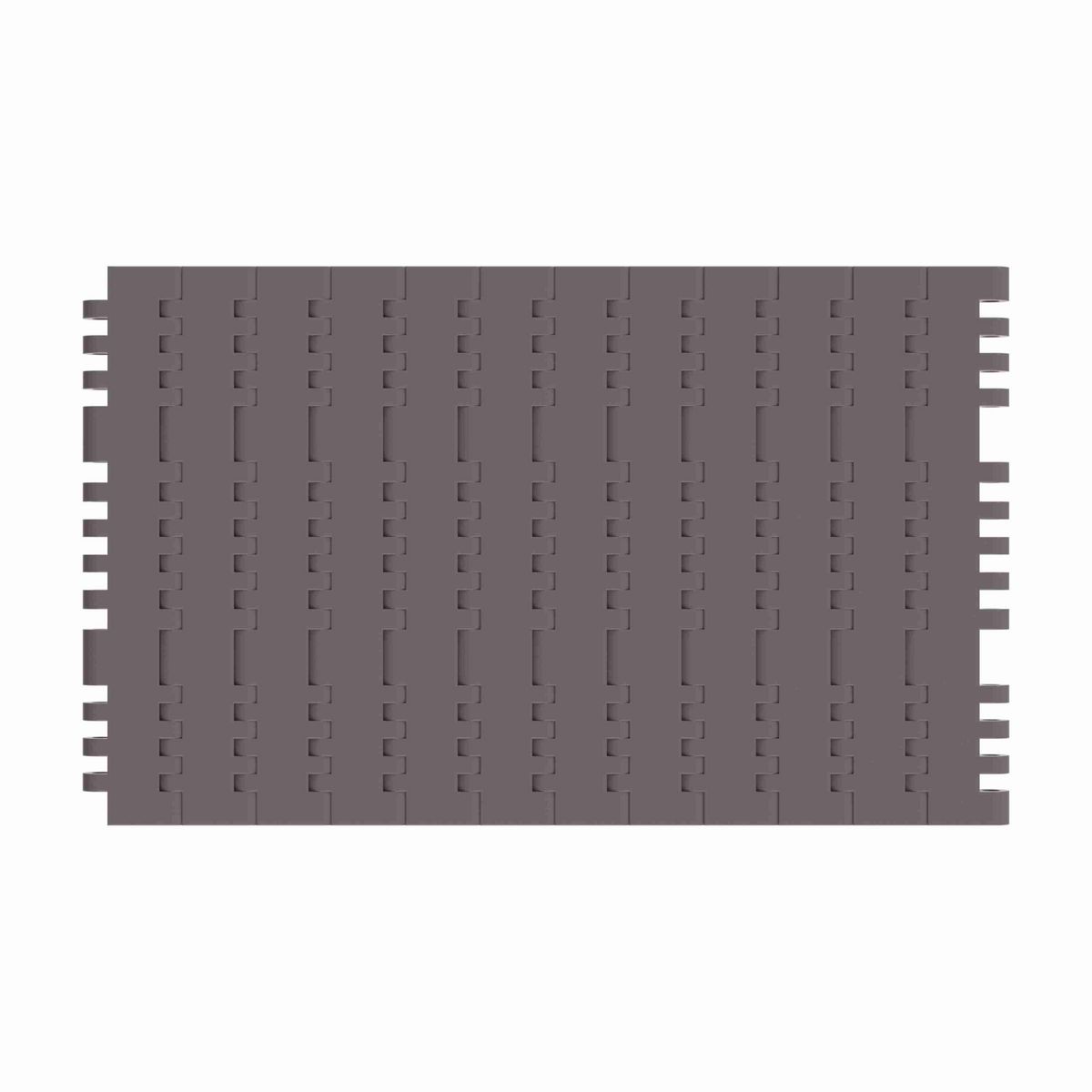 Rexnord 7705 Straight Running Solid Top, Material: Brown High Performance, Width: 7.5in, Pitch: 1in - 81416334