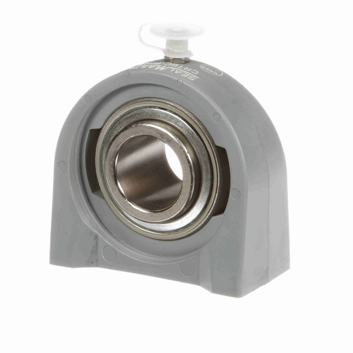 Sealmaster Mounted Composite Tapped Base Pillow Block Ball Bearing - 52100 Bearing Steel, Phosphorus Nickel Coated - Setscrew Lock - Corrosion Resistant - CRTBC-PN16