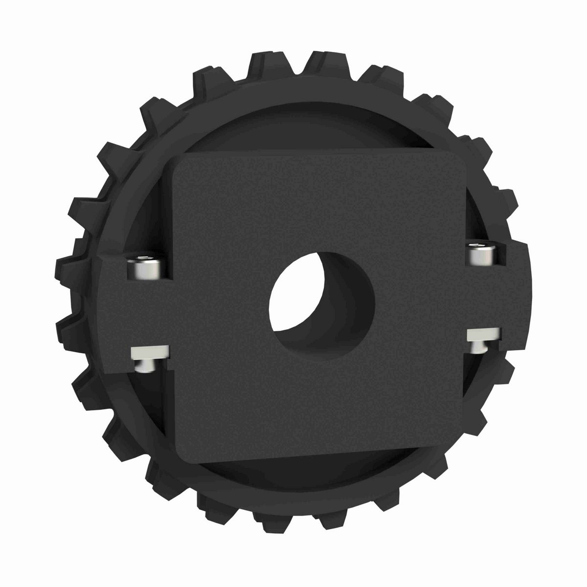 Rexnord 1500 Series Split Molded Nylon Sprocket with 24 Teeth and 1in Round Idler Bore - 614-143-7