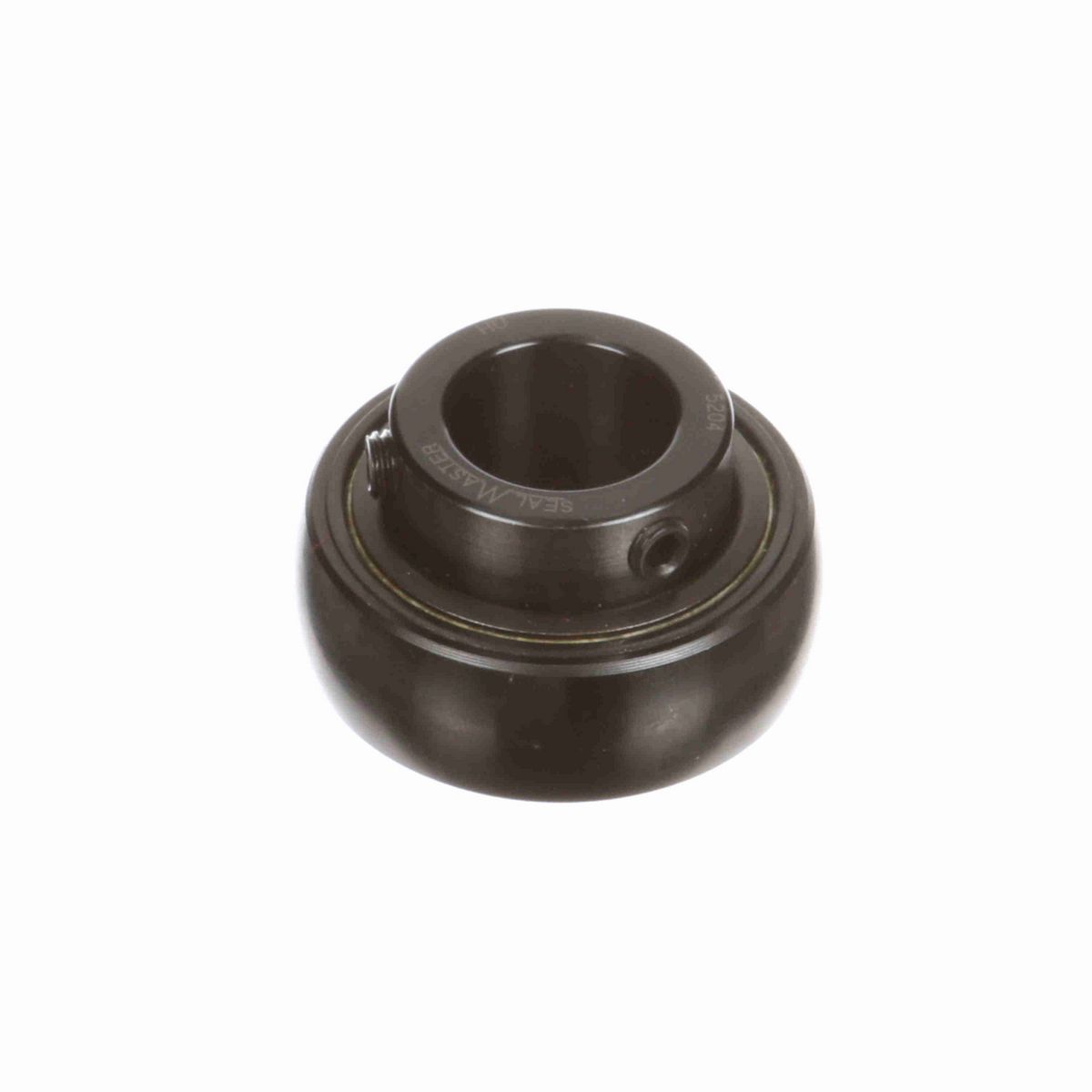 Sealmaster Mounted Insert Only Ball Bearing - 52100 Bearing Steel, Black Oxided - Setscrew Lock - 5204