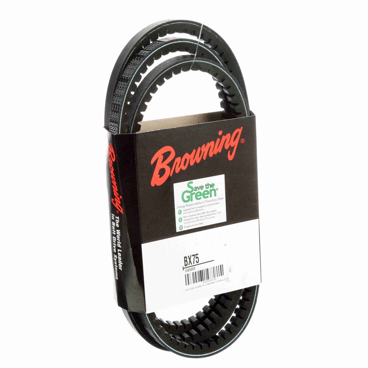 Browning EPDM Notched Belt 98% Efficient - BX75