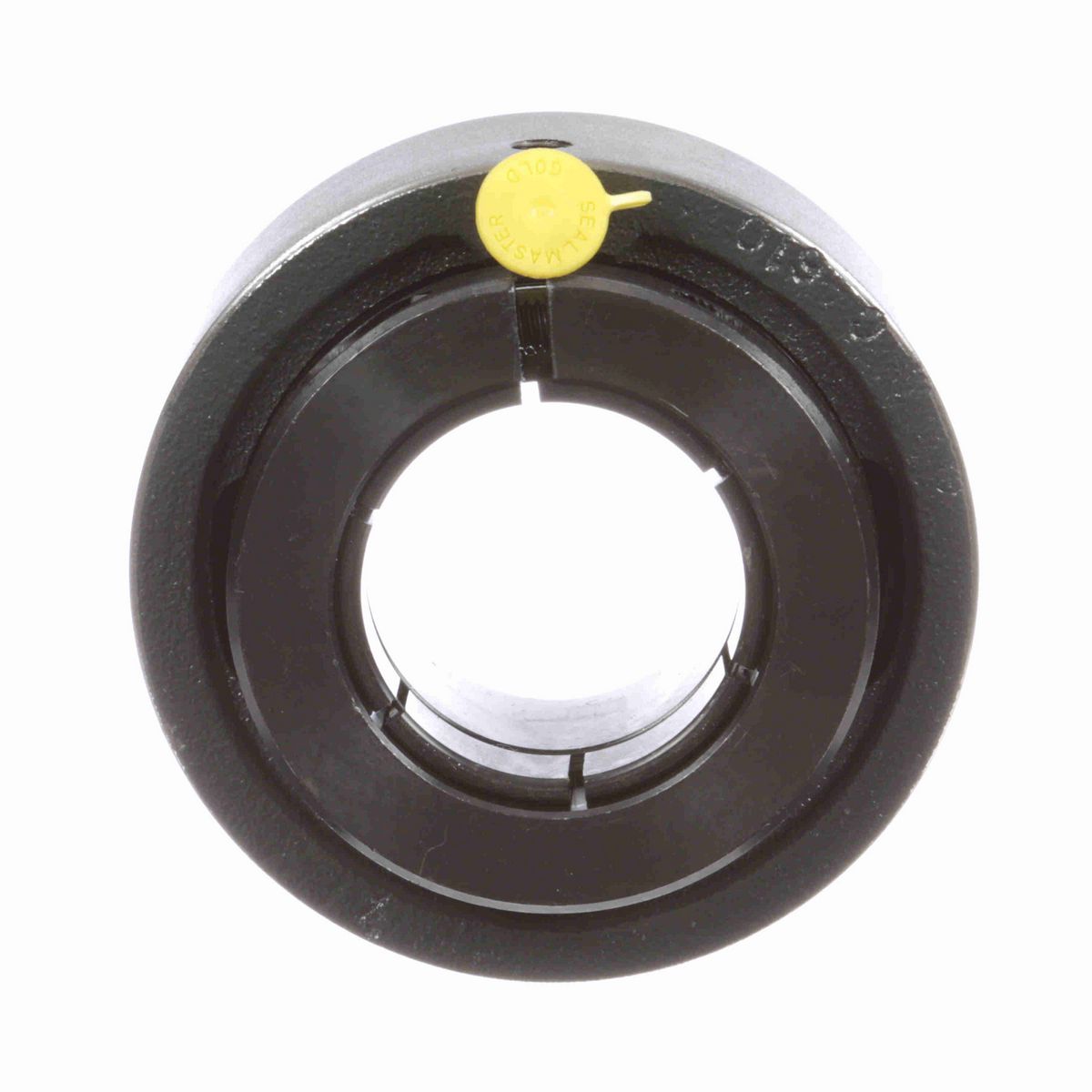 Sealmaster Mounted Cast Iron Cylindrical Cartridge Ball Bearing - 52100 Bearing Steel, Black Oxided - Concentric Lock - SC-35T