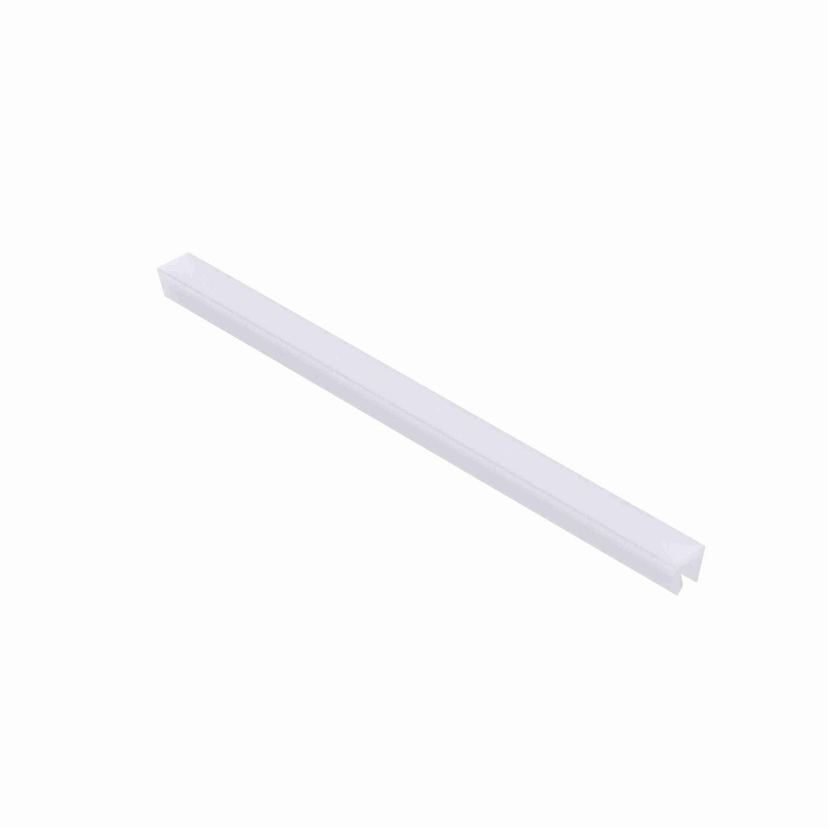System Plast Bar Cap: 0.75"W X 0.63"H X 6000"L White UHMW-PE - VG-P38BC-500