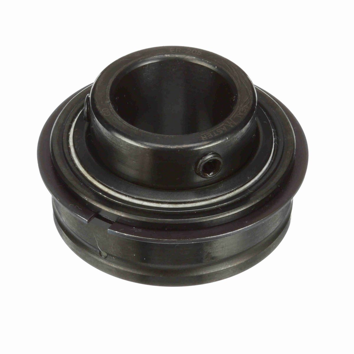 Sealmaster Mounted Insert Only Ball Bearing - 52100 Bearing Steel, Black Oxided - Setscrew Lock - ER-205