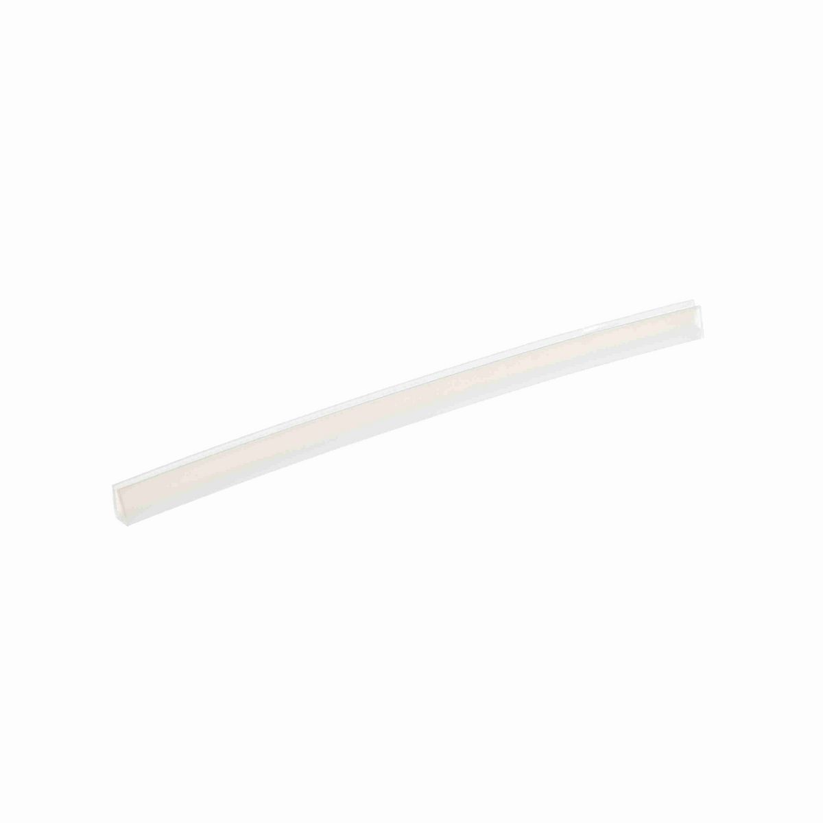 System Plast Bar Cap: 0.25"W X 0.34"H X 240"L White UHMW-PE - VG-P204-20