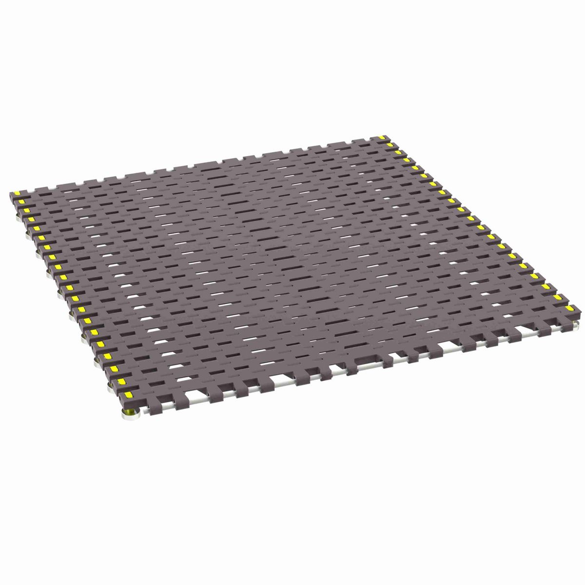 Rexnord 7956B Side-flexing Flush Grid, Material: Brown High Performance, Width: 24in, Pitch: 1.25in - 10324710