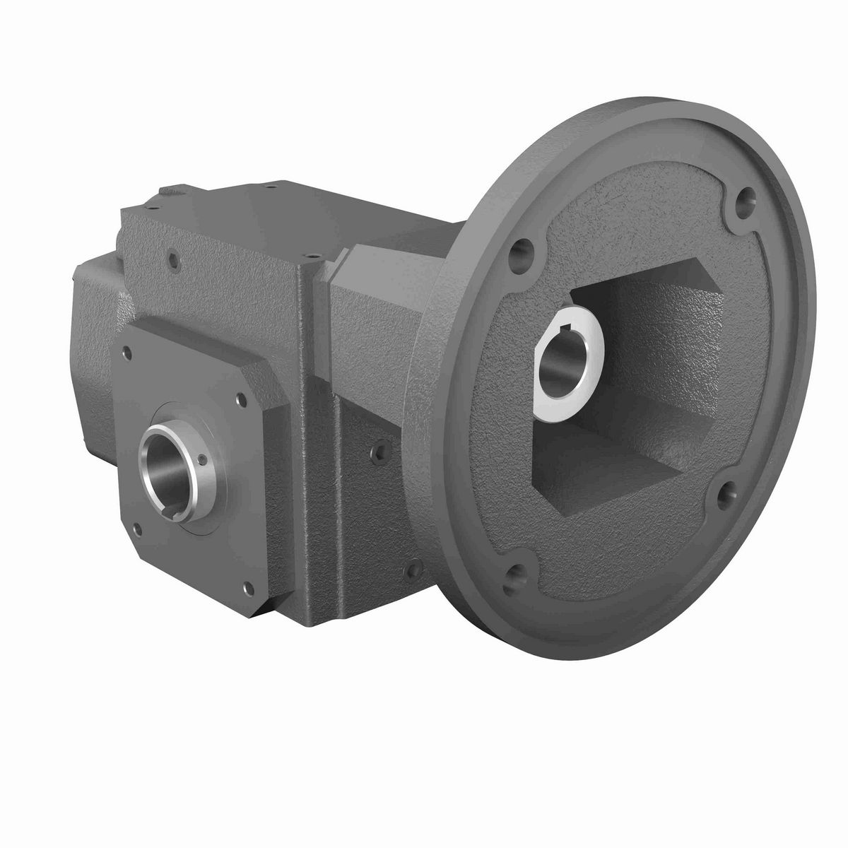 Hub City HERA Gear Reducer HERA Cast Iron Helical-Hypoid Reducer - HERA45PS 19.50 182TC 1.500