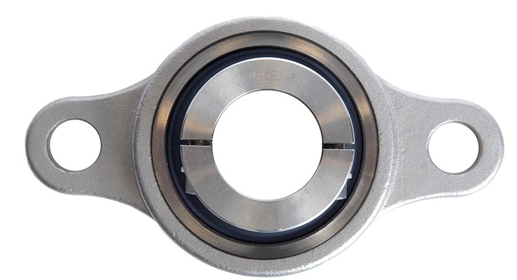 Corrosion-Resistant Two-Bolt Flanged Mounted Bearings - Poly-Round® Timken NAU4LKSFLY206-18