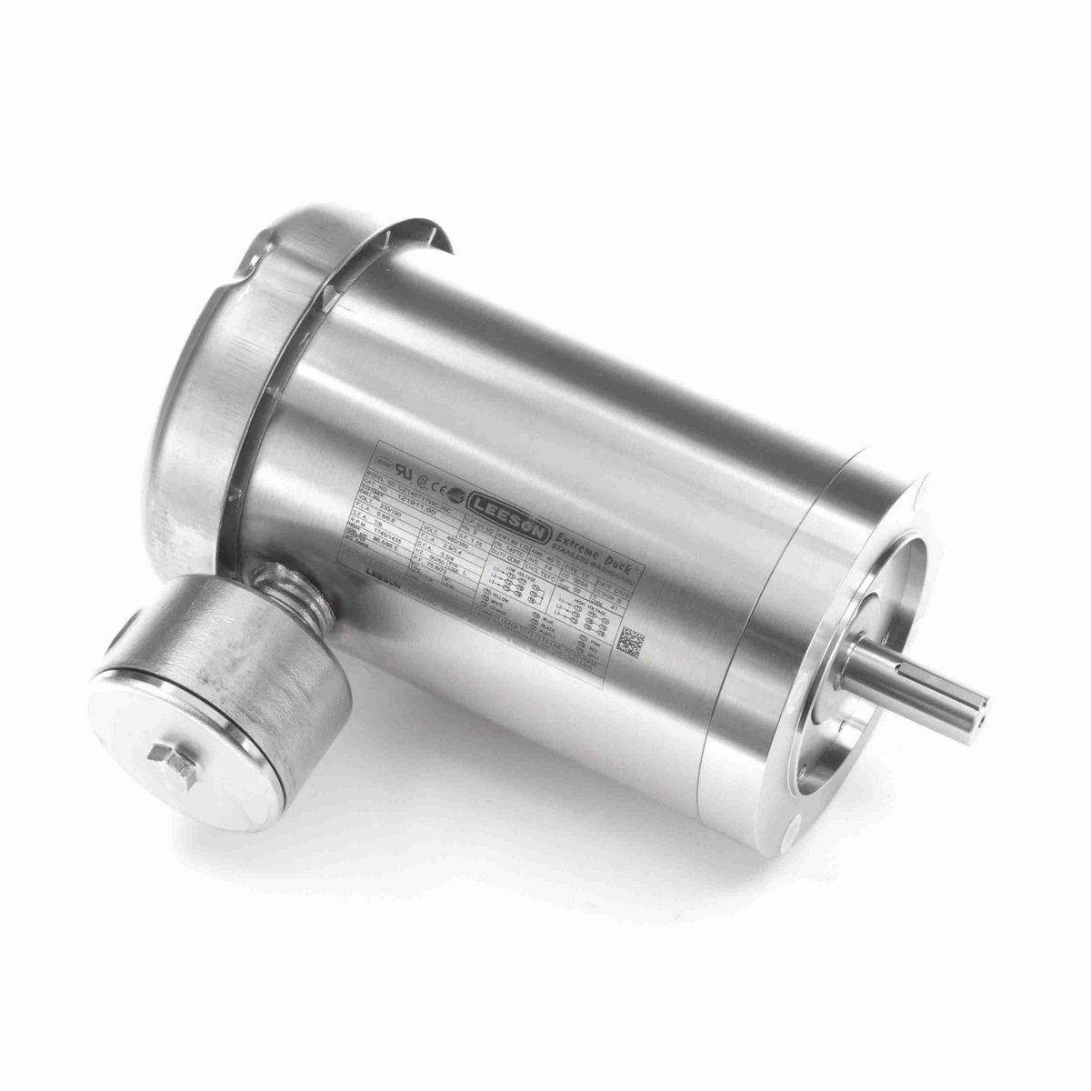 LEESON Extreme Duck® Ultra General Purpose Motor, 2 & 1.50 HP, 3 Ph, 60 & 50 Hz, 230/460 & 190/380 V, 1800 & 1500 RPM, 145TC Frame, TEFC - 121911.00