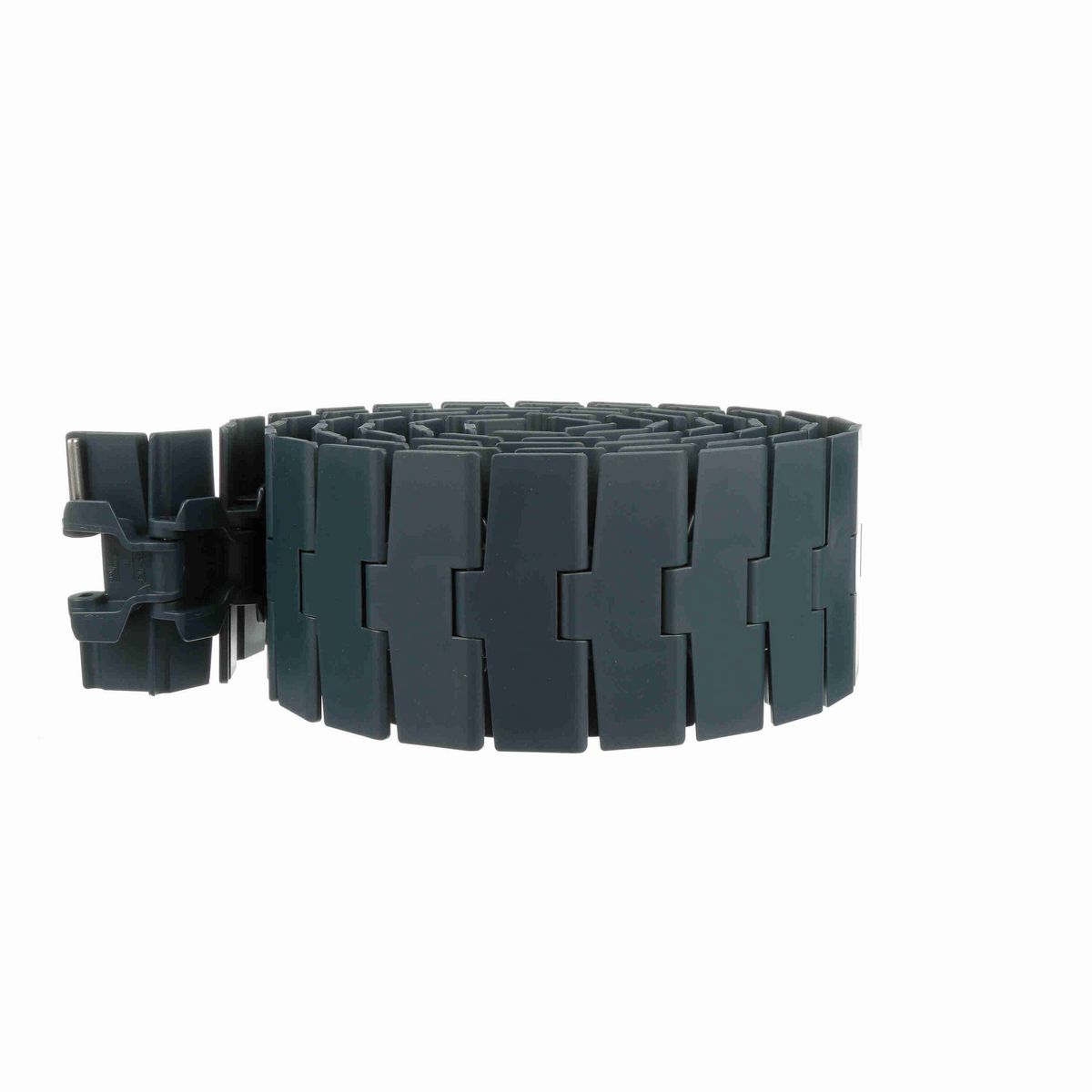 System Plast 879TAB Side-flexing Solid Top, Material: NG evo (Gray Blue), Width: 4.5in, Pitch: 1.5in - NGE879TAB-K450