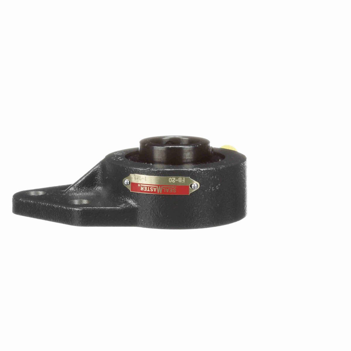 Sealmaster Mounted Cast Iron Three Bolt Flange Bracket Ball Bearing - 52100 Bearing Steel, Black Oxided - Setscrew Lock - FB-20