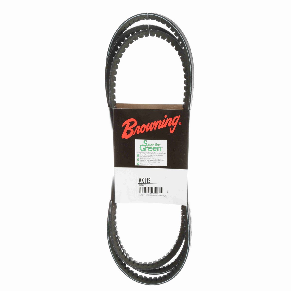 Browning EPDM Notched Belt 98% Efficient - AX112