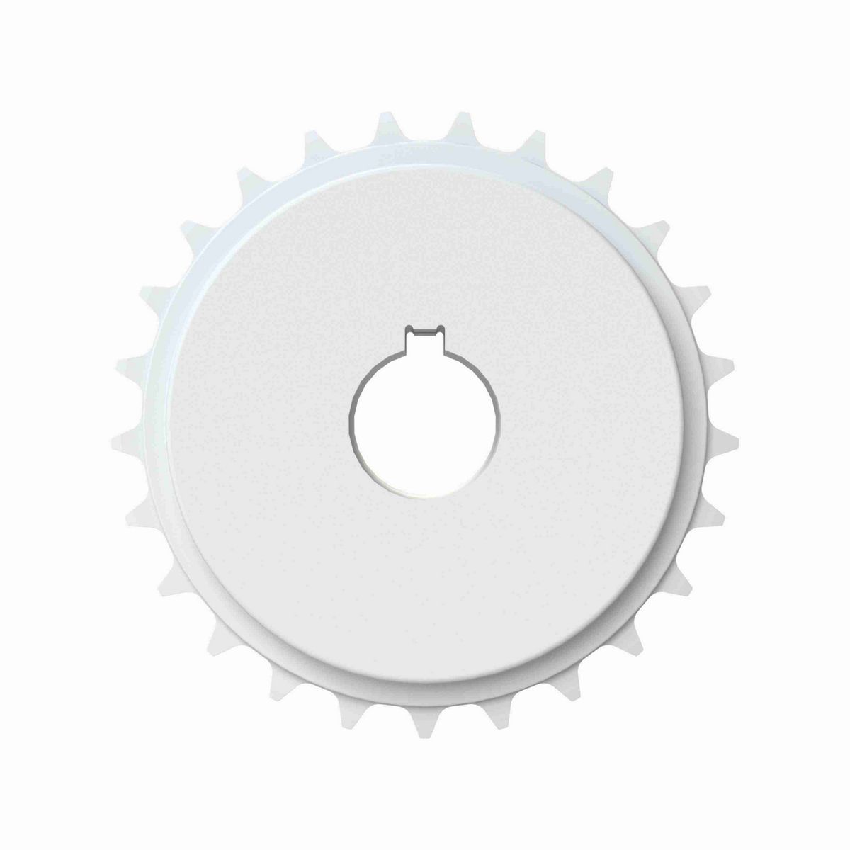 Rexnord 8500 Series Solid One Piece Machined Nylon Sprocket and a 25 Teeth with 1-7/16in Round Shaft-Ready Bore with Keyway & Setscrew - 114-2844-19