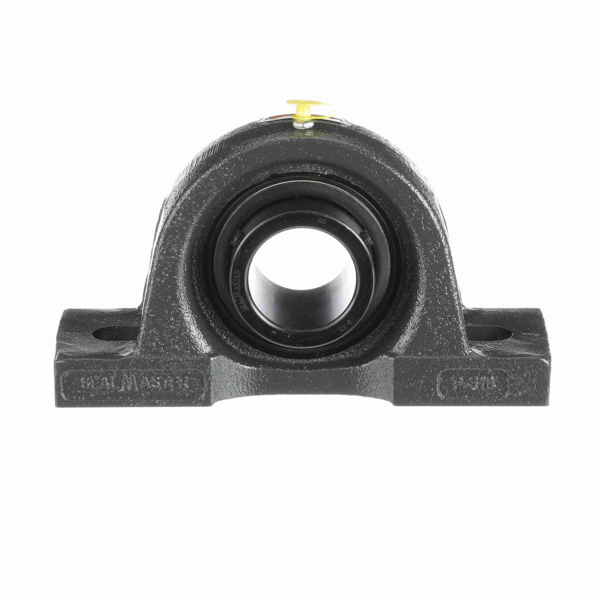 Sealmaster Mounted Cast Iron Two Bolt Pillow Block Ball Bearing - 52100 Bearing Steel, Black Oxided - Setscrew Lock - MP-35