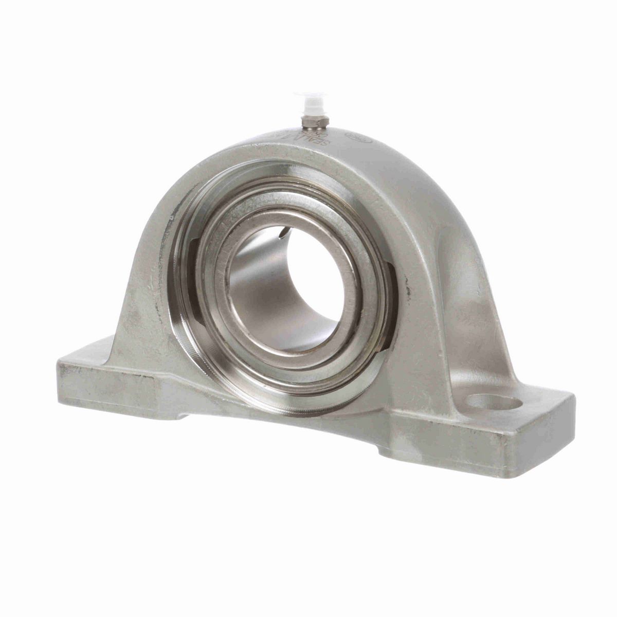 Sealmaster Mounted Stainless Steel Two Bolt Pillow Block Ball Bearing - 52100 Bearing Steel, Phosphorus Nickel Coated - Setscrew Lock - Corrosion Resistant - CRPS-PN31