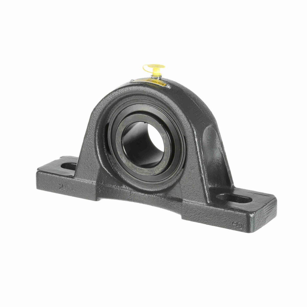 Sealmaster Mounted Cast Iron Two Bolt Pillow Block Ball Bearing - 52100 Bearing Steel, Black Oxided - Setscrew Lock - Air Handling Housing Fit, Noise Tested - SPM-31 CXU