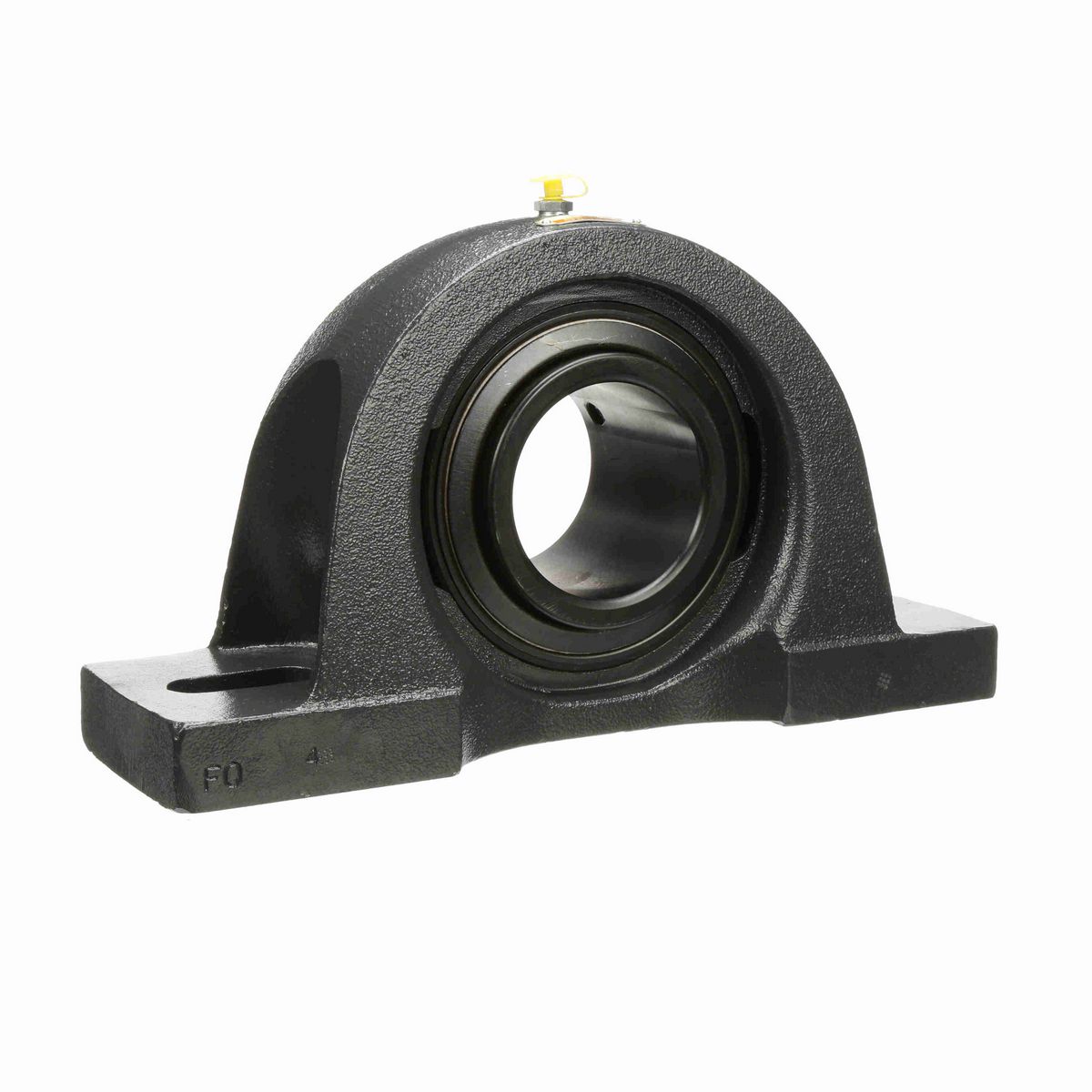 Sealmaster Mounted Cast Iron Two Bolt Pillow Block Ball Bearing - 52100 Bearing Steel, Black Oxided - Setscrew Lock - MP-55