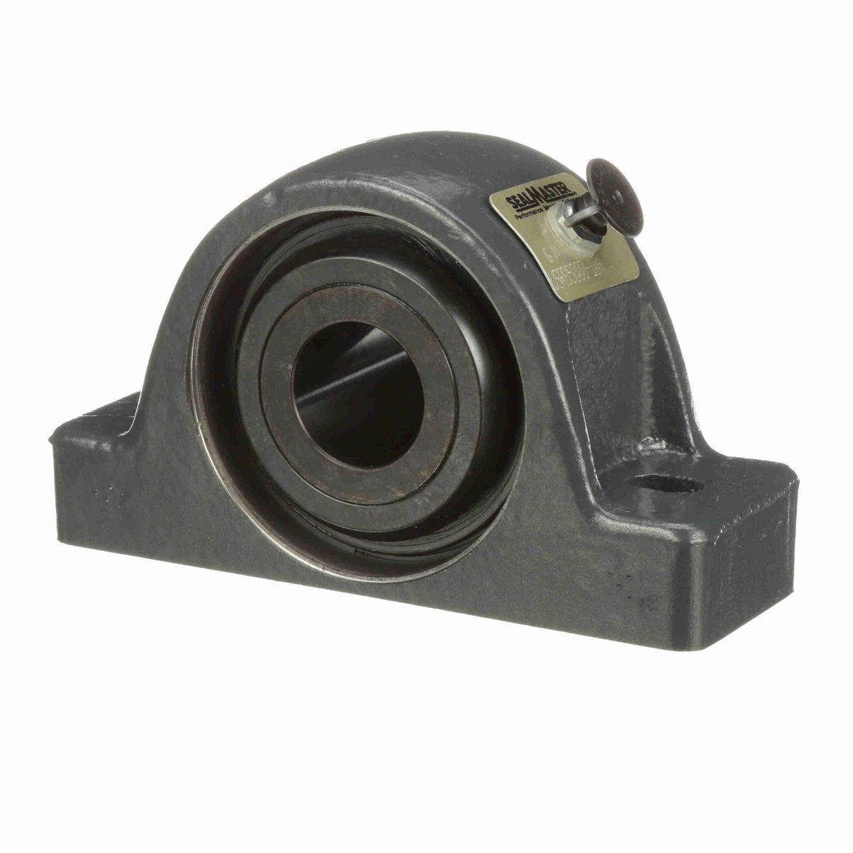 Sealmaster Mounted Cast Iron Two Bolt Pillow Block Spherical Roller - 52100 Bearing Steel, Black Oxided - Collar Mount Lock - USRB5000-104