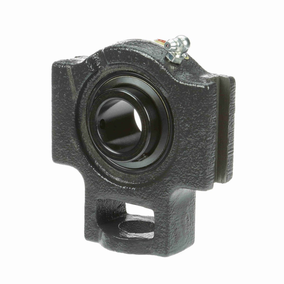 Sealmaster Mounted Cast Iron Wide Slot Take Up Ball Bearing - 52100 Bearing Steel, Black Oxided - Setscrew Lock - ST-18
