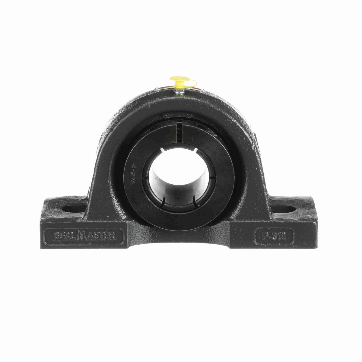 Sealmaster Mounted Cast Iron Two Bolt Pillow Block Ball Bearing - 52100 Bearing Steel, Black Oxided - Concentric Lock - MP-35T
