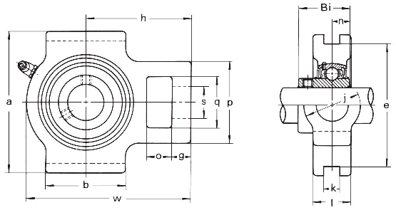 Подшипниковый узел ASK type MUCT 200, MUCT 207 [508488]