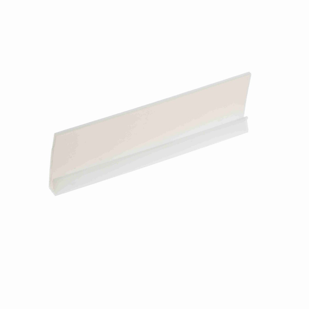 System Plast J-Leg: 2"W X 0.38"H X 240"L White UHMW-PE - VG-J200-125-20