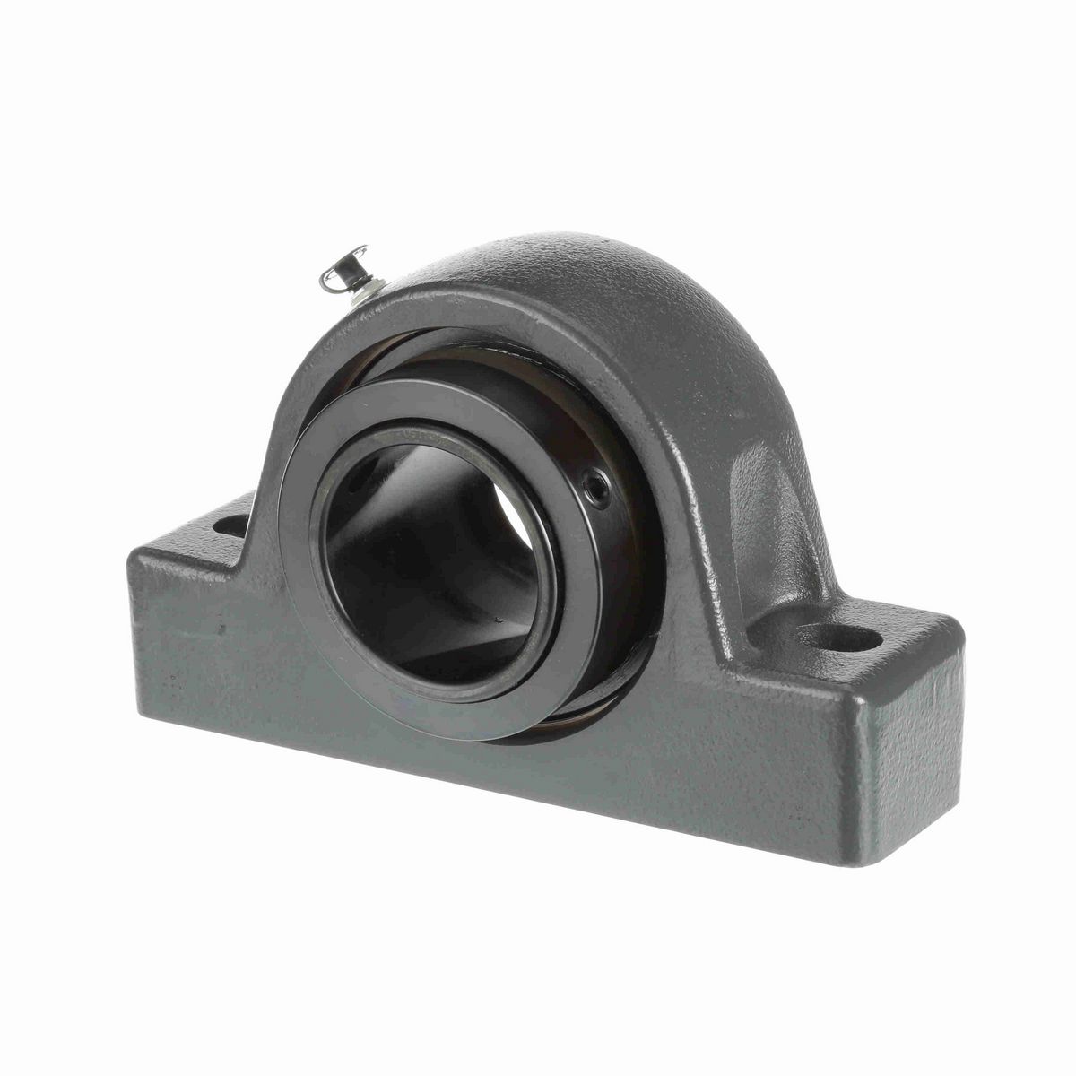 Sealmaster Mounted Cast Iron Two Bolt Pillow Block Spherical Roller - 52100 Bearing Steel, Black Oxided - Collar Mount Lock - USRB5000-215-C