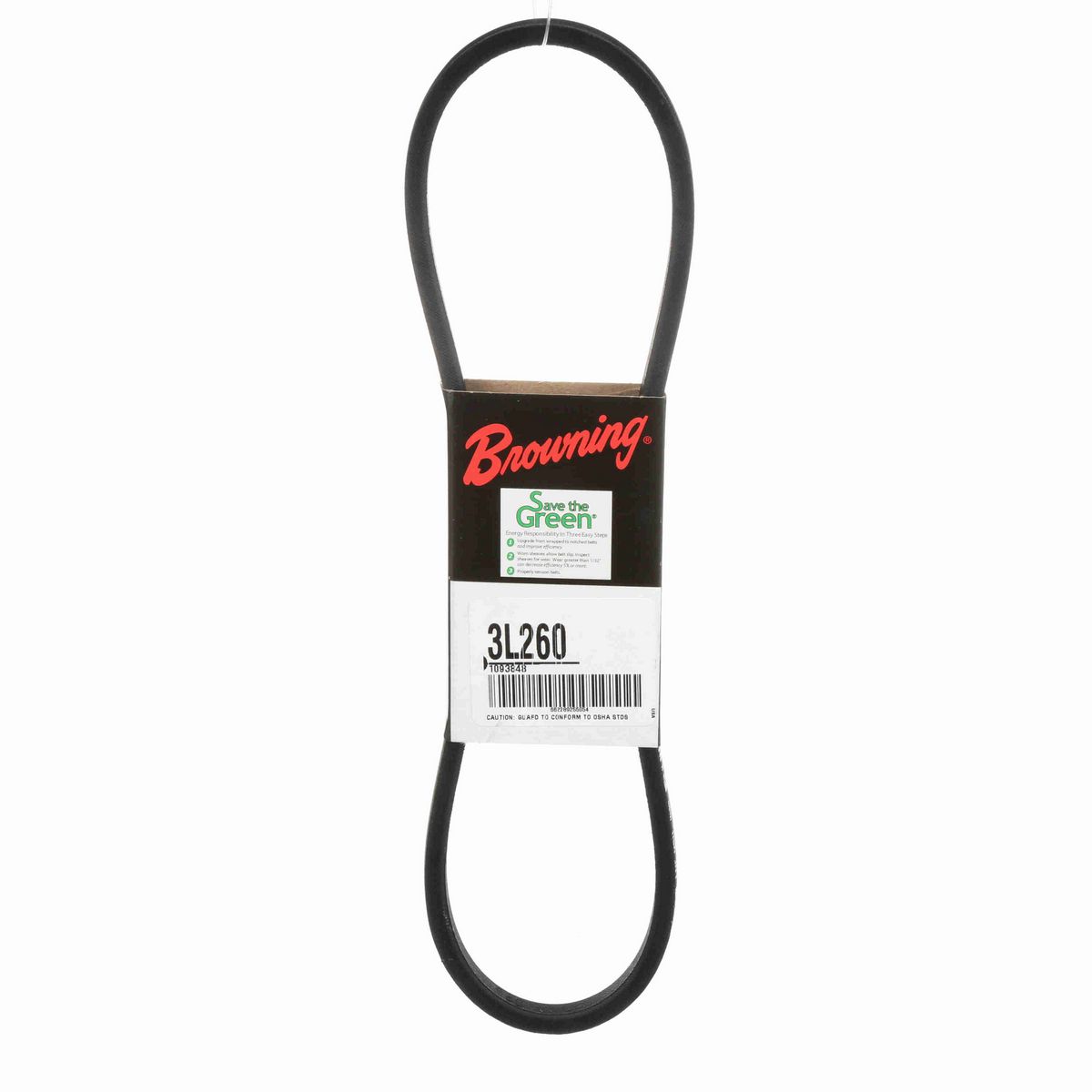 Browning Rubber FHP Belt - 3L260