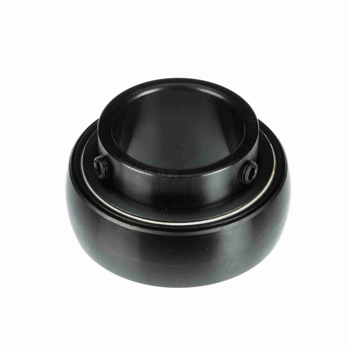 Sealmaster Mounted Insert Only Ball Bearing - 52100 Bearing Steel, Black Oxided - Setscrew Lock - 5210