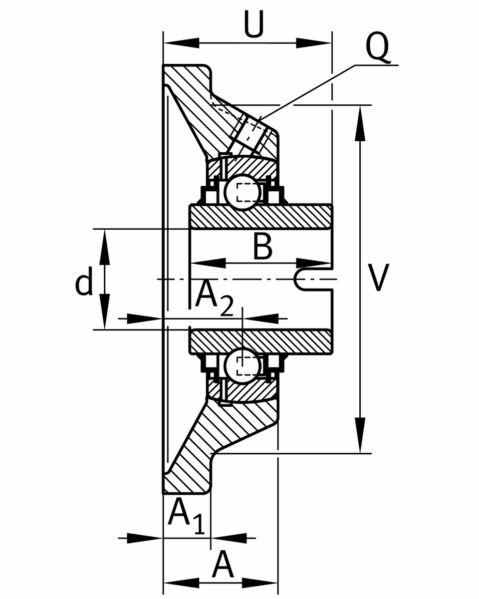 Фланцевый корпус INA RCJL60-XL-N