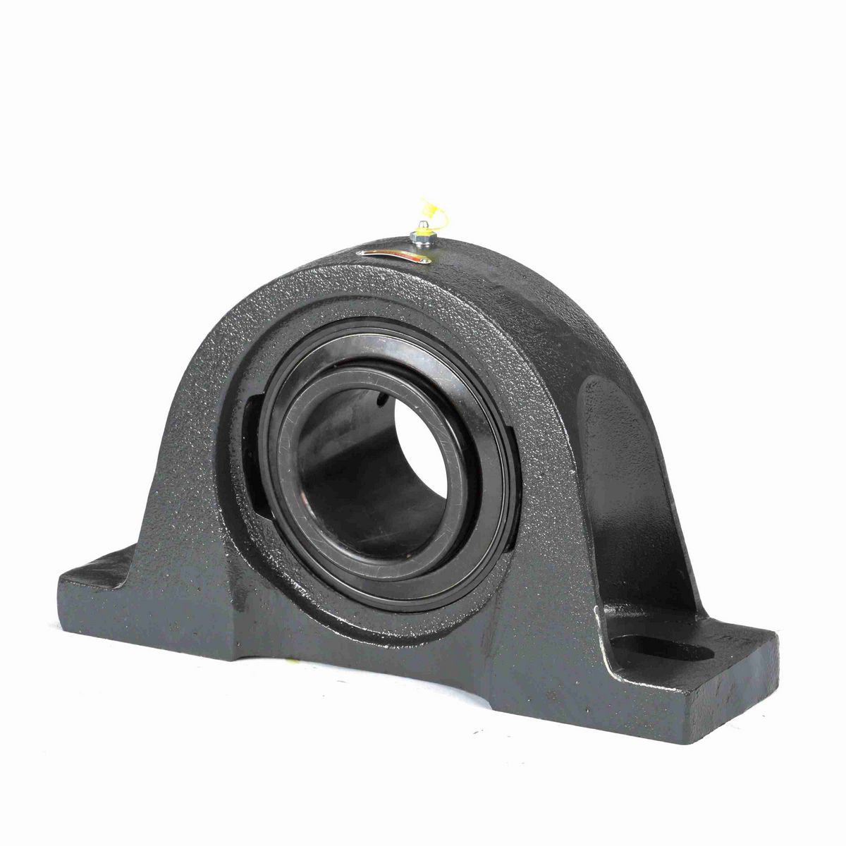 Sealmaster Mounted Cast Iron Two Bolt Pillow Block Ball Bearing - 52100 Bearing Steel, Black Oxided - Setscrew Lock - MP-64
