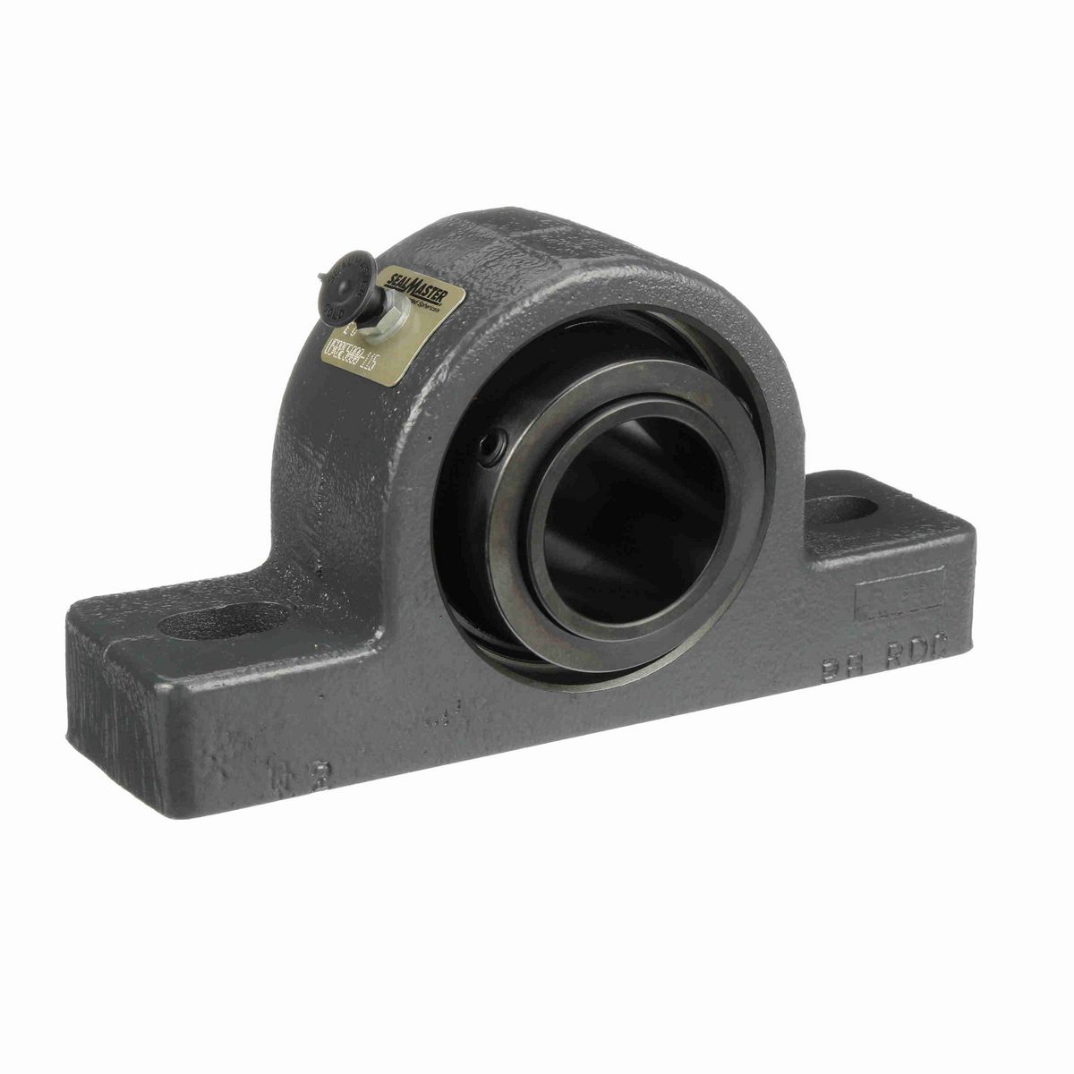 Sealmaster Mounted Ductile Iron Two Bolt Pillow Block Spherical Roller - 52100 Bearing Steel, Black Oxided - Collar Mount Lock - USRBE5000-211