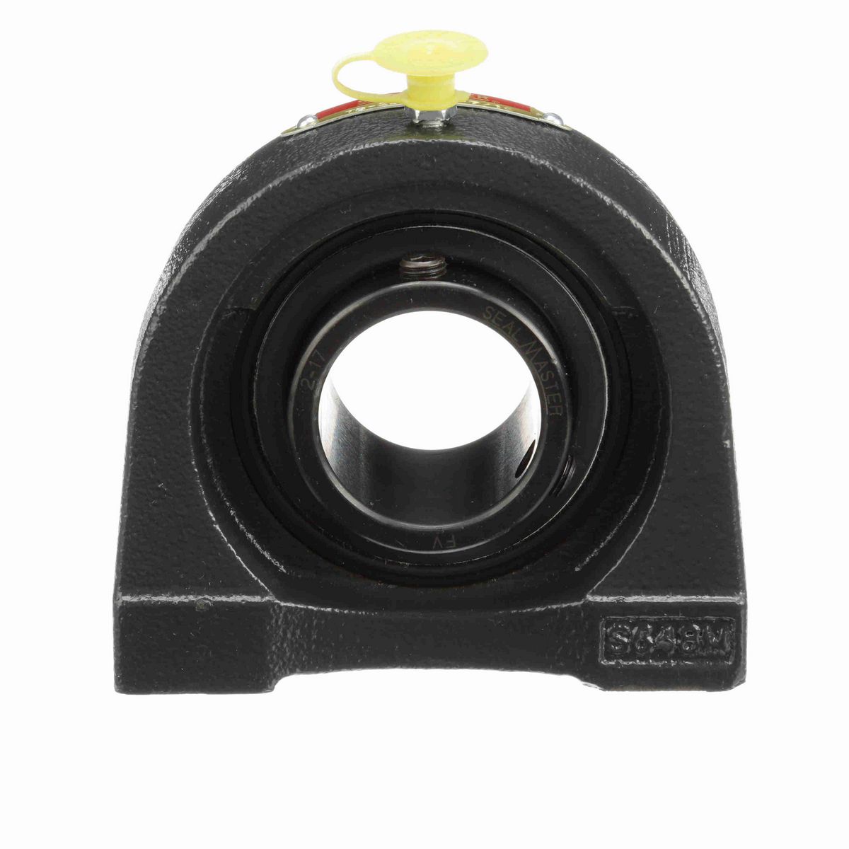 Sealmaster Mounted Cast Iron Tapped Base Pillow Block Ball Bearing - 52100 Bearing Steel, Black Oxided - Setscrew Lock - TB-23