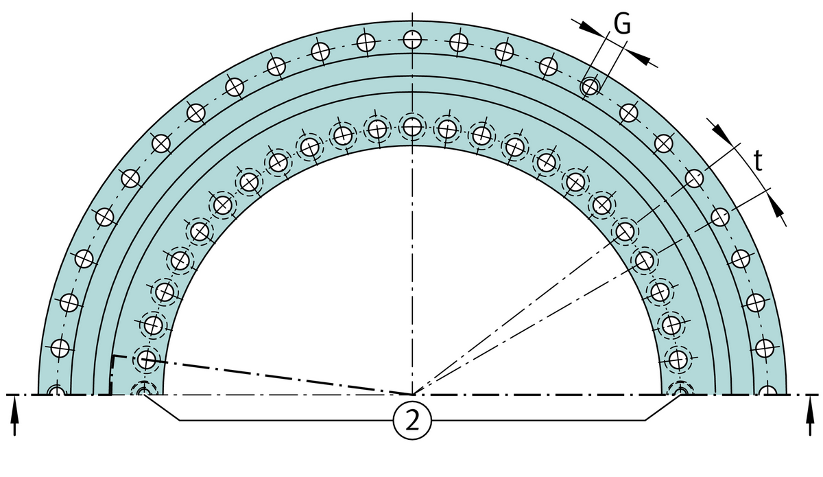 Упорно-радиальный шарикоподшипник INA ZKLDF180