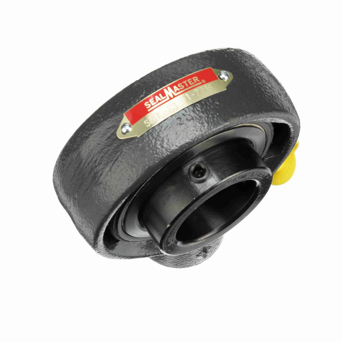Sealmaster Mounted Cast Iron Hanger Unit Ball Bearing - 52100 Bearing Steel, Black Oxided - Setscrew Lock - SEHB-23