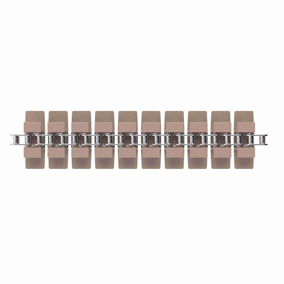 Rexnord 1873TAB SideGrip™ Side-flexing, Material: Tan Low Friction, Width: 3.75in, Pitch: 1.5in - 81426241